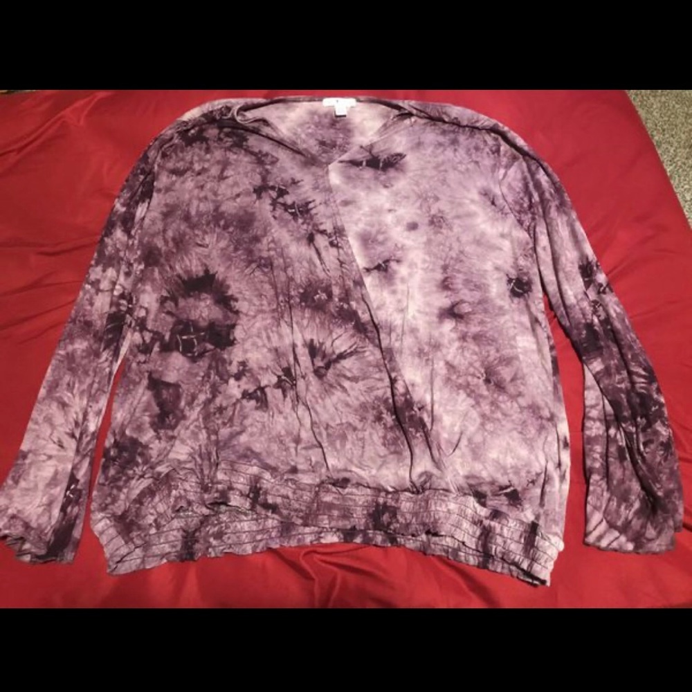 A purple long sleeved shirt